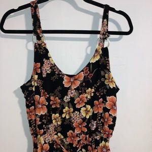 V-Neck Floral Maxi Dress